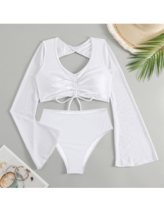 Costum de Baie Doua Piese Elegance White - Img 2