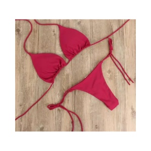 Costum de Baie Doua Piese Visiniu