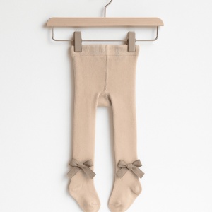 Dres cu Talpa pentru Copii, Nude, Funda Crem, Bumbac Gros