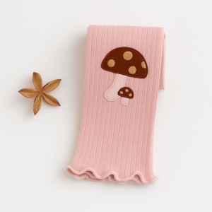 Dres Fara Talpa pentru Copii, Roz, Model cu Ciupercuta, Bumbac - Img 2