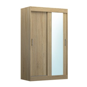 Dressing Echo Sonoma 120 cm, 2 Usi Glisante cu Oglinda, Pal Melaminat 18 mm