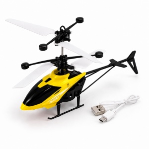 Elicopter cu Inductie, Control Tactil, Sistem Gyroscopic, Incarcare USB, Alb/Galben, Varsta 14+ - Img 2
