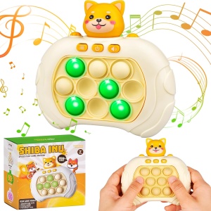 Joc Interactiv Consola Pop It, Cu Muzica Si Lumini, Antistres, Pisica Galbena - Img 3