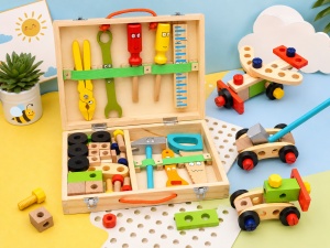 Joc Interactiv Montessori, Set Unelte din Lemn Multicolor, Vârstă: 3ani+ - Img 2