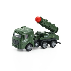 Jucarie Masina Militara, Model 5, Verde, Plastic, 12 cm, 3 ani+