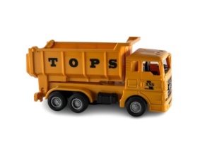 Jucarie Masinuta Basculanta pentru Baieti, Galben, 11 cm, Plastic - Img 2