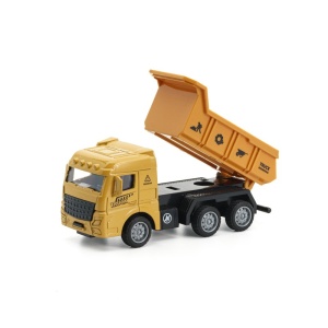 Jucarie Masinuta Basculanta, Plastic, 13 cm, Galben, 3 ani+