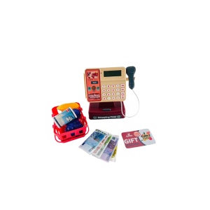 Jucărie Simulator, Casă de Marcat, Calculator Inclus, 9 Piese, 3 ani+