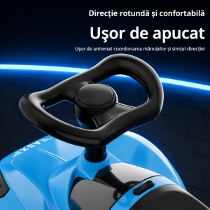 Mașinuță Sport pentru Copii 1-3 Ani cu Depozitare, Lumini și Efecte Muzicale, Albastru - Img 4