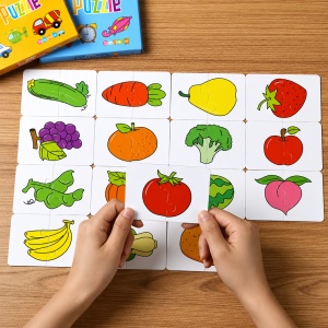 Puzzle din carton, Model Fructe si Legume, 32 piese, Varsta 3ani + - Img 2