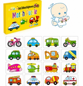Puzzle din Carton, Model Vehicule, 32 piese, Varsta3+