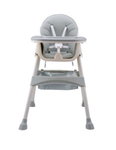 Scaun de Masa 2in1, Multifunctional, Husa Lavabila, Centura in 5 Puncte, Stabil, 6-36 Luni, Verde