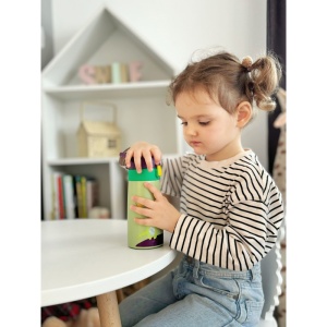 Termos cu pai, Antiscurgere, Mentine lichidul cald/rece, 350 ml, Multicolor - Img 2