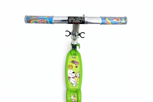 Trotineta Pliabila pentru Copii, Ghidon Reglabil, Metal, Verde, 2 ani+ - Img 3