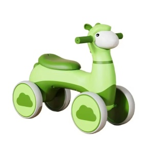 Bicicleta fara Pedale pentru Copii, cu Patru Roti, Material Rezistent, Model Sheep, Verde, 1.5 ani+ - Img 2