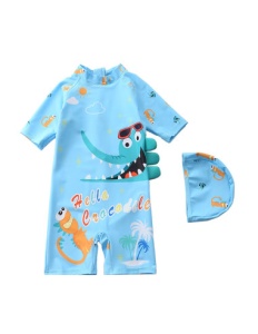Costum de Baie Copii Dino and Crocodile Doua Piese - Img 2
