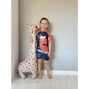 Costum de Baie Copii Dino on Skateboard Doua Piese