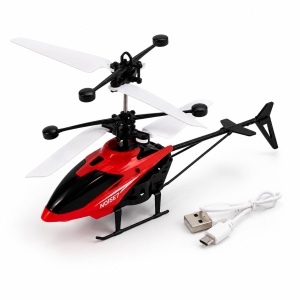 Elicopter cu Inductie, Control Tactil, Sistem Gyroscopic, Incarcare USB, Alb/Rosu, Varsta 14+ - Img 4