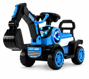 Excavator de Împins pentru Copii cu Lumini, Muzică și Cupă Mobilă – Albastru, 1 – 3 ani
