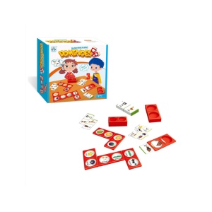Joc de Societate Dominoes, 2 Jucatori, Multicolor, 3 ani+