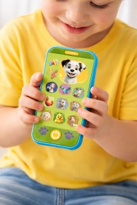 Jucărie Educativă Tip Smartphone cu Touchscreen, Povești și Sunete, 14 Taste, Albastru - Img 2