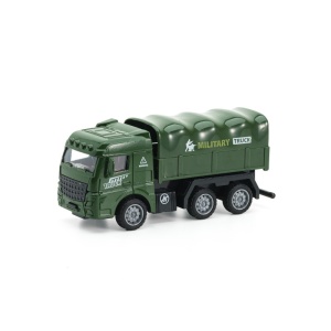 Jucarie Masina Militara, Model 1, Verde, Plastic, 12 cm, 3 ani+