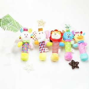 Jucarie Senzoriala Multicolora pentru Bebe, Plus, cu Sunet, Model Iepure - Img 2