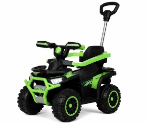 Mașinuță Ride-On ATV 4x4 pentru Copii cu Mâner de Împingere, Verde