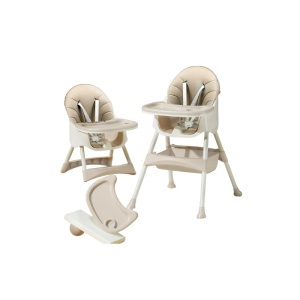 Scaun de Masa 2in1, Multifunctional, Husa Lavabila, Centura in 5 Puncte, Stabil, 6-36 Luni, Bej - Img 2