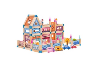 Set de construcție din lemn -Changing Architecture, 278 piese, 3ani+
