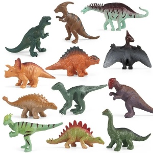 Set Figurine Dinozauri, 12 Piese, 8 cm, Multicolor - Img 2