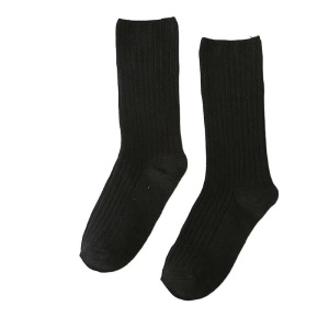 Sosete Dama Simple, Negru, Vascoza, 35-38