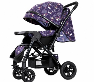 Carucior Copii Multifunctional 2 in 1 Reglabil, Pozitie Somn, Maner Reversibil, Happy Planet 9912