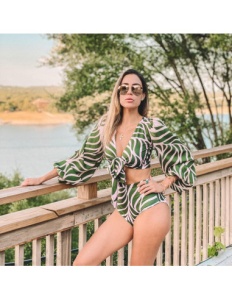 Costum de Baie, Doua Piese, Decupat, Elegant Mood