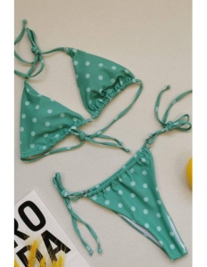 Costum de Baie, Doua Piese, Green Vibes