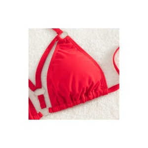 Costum de Baie, Doua Piese, Model Brazilian, Corai - Img 2