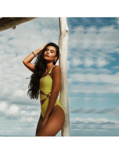 Costum de Baie Intreg, Electric Yellow