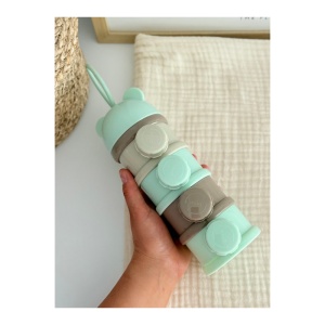 Dozator lapte Praf, 4 Spatii de depozitare, Verde