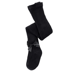 Dres Pentru Fetite cu Fundita Mica, Negru