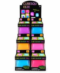 Jucărie Antistres Squishy Cube pentru Copii, Culori Aleatorii, 3 Ani+