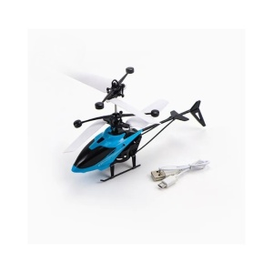 Jucarie Elicopter, Control Tactil, Sistem Gyroscopic, Lumini Led, Incarcare USB, Albastru, 14ani+ - Img 4