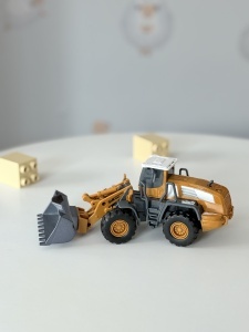 Jucarie Masina Exterior Excavator, Galben, Metal, 20 cm, 3 ani+