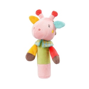 Jucarie Multicolora pentru Beb 6 - 12 Luni, cu Sunete, Girafa