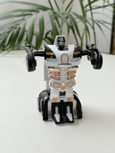 Masinuta 2 in 1, AutoRobot, Plastic, Police, Accesorii Sabii, 14 x 6 cm, 2 ani+ - Img 7