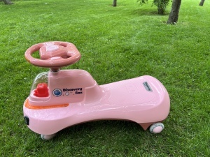 Masinuta Pentru Copii Little cu Functie de Trotineta Fara Pedale, Peach, 2 ani+ - Img 4