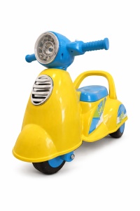 Motocicleta Pentru Copii Mini m&m Fara Pedale, Galben, 1.5 ani