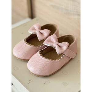 Pantofi Bebe, cu Fundita, Roz - Img 2