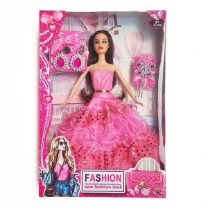Papusa Fashionista Printesa, cu Accesorii, 30 cm, 3 ani+