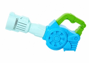 Pistol pentru Baloane de Săpun Model Blaze Albastru, cu Lumini LED, Funcționare pe Baterii