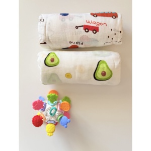Scutec Muselina pentru Bebelusi, Bumbac, Masinute, 120X110 cm - Img 2